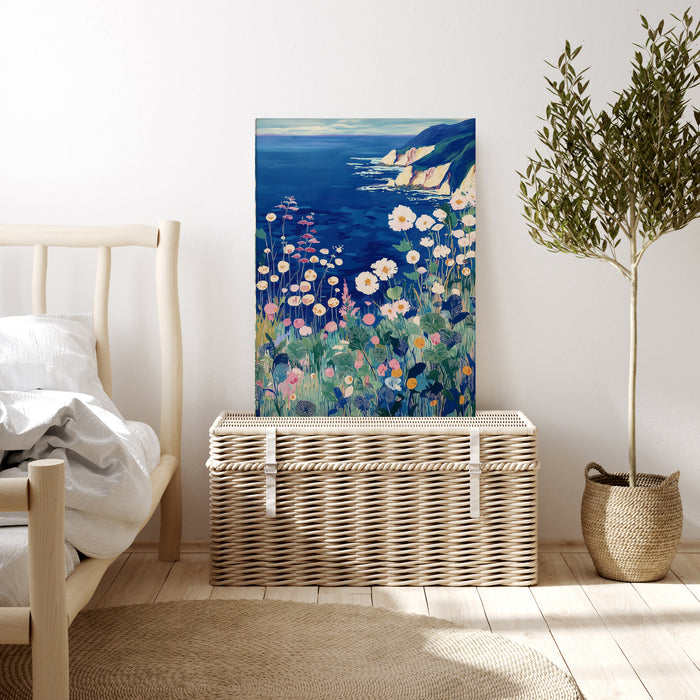 Cliff Sea Landscape Art Print