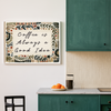 Coffee Is Always a Good Idea kitchen wall art shown in a cosy dining room