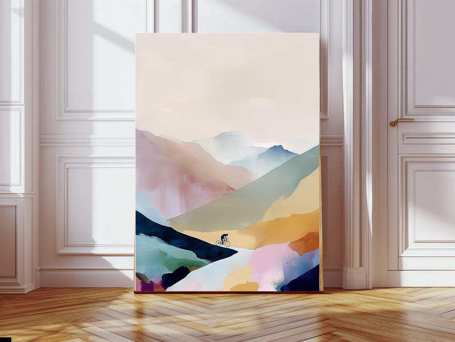 Trail Cycling Landscape Art Print