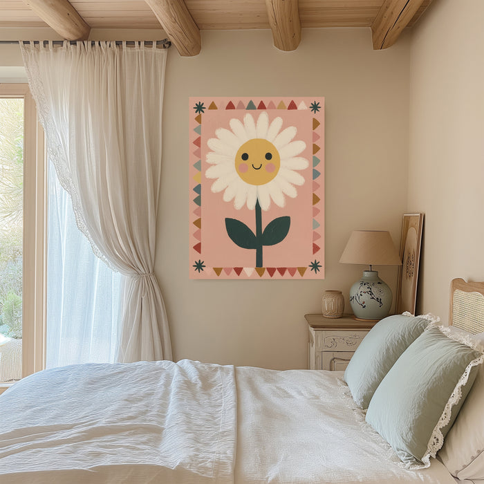 Smiling Daisy Nursery Art Print
