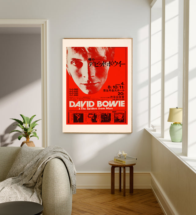 David Bowie Retro Concert Art Print