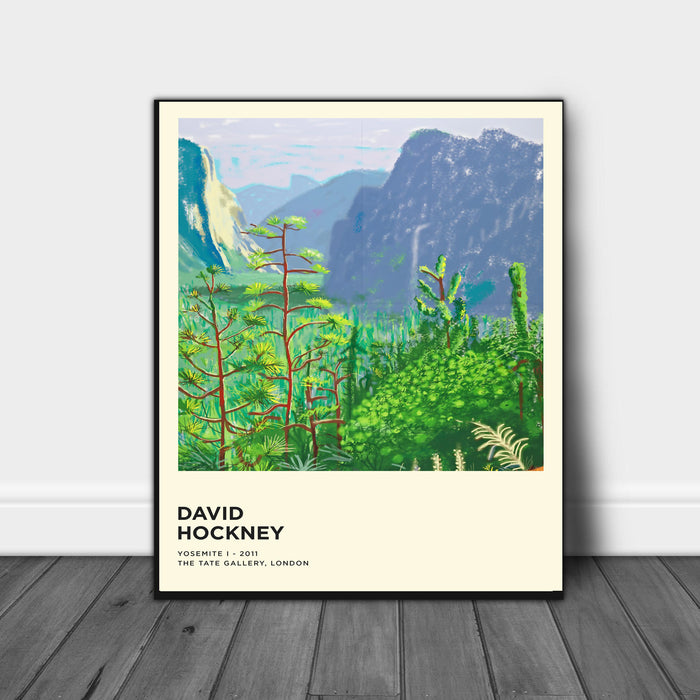 David Hockney Yosemite Mountains Art Print