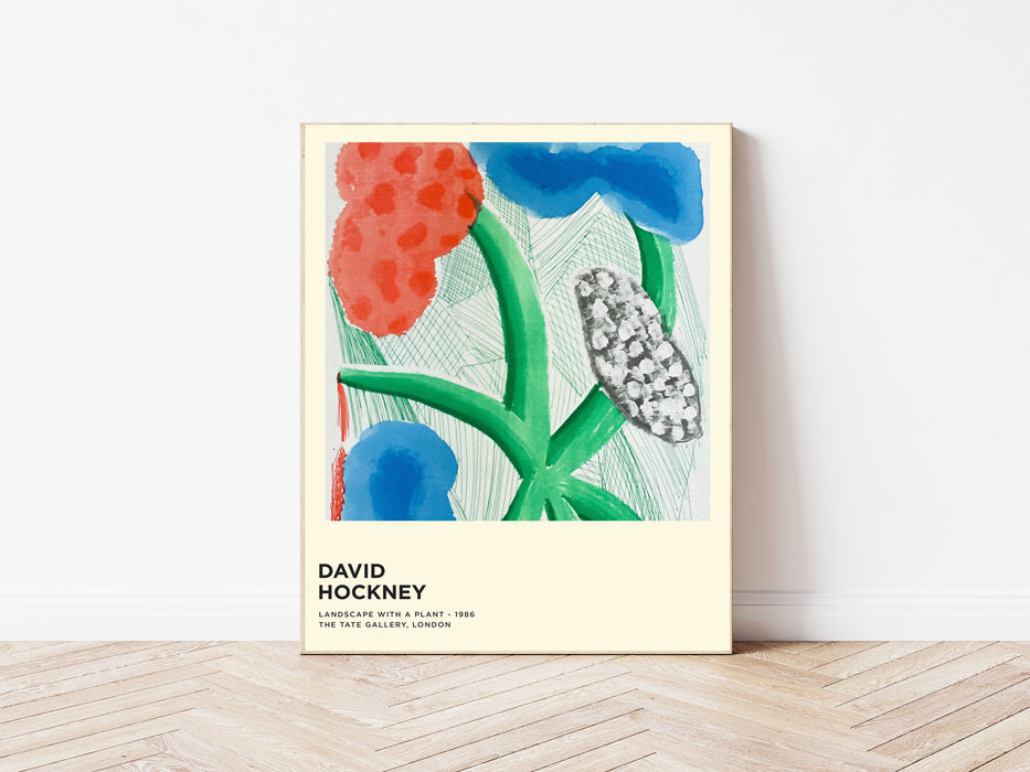 David Hockney Landscape With a Plant