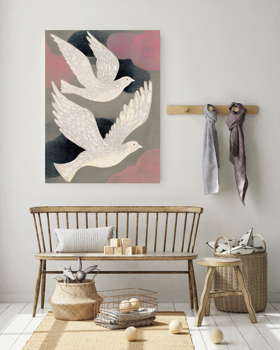 Flying Birds Abstract Art Print
