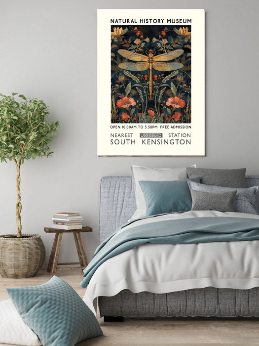 Natural History Dragonfly Museum Art Print