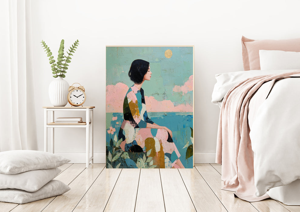Female Landscape Portrait Art Print