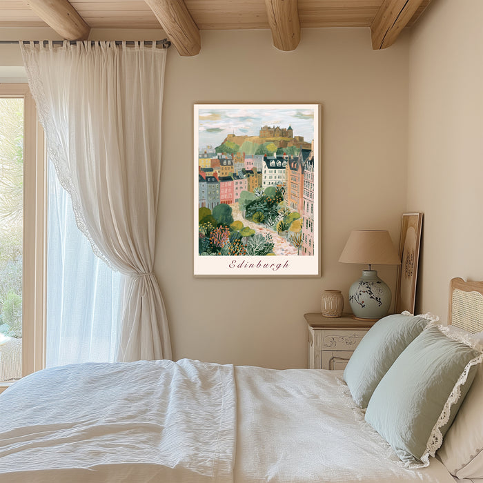 Edinburgh City Travel Art Print
