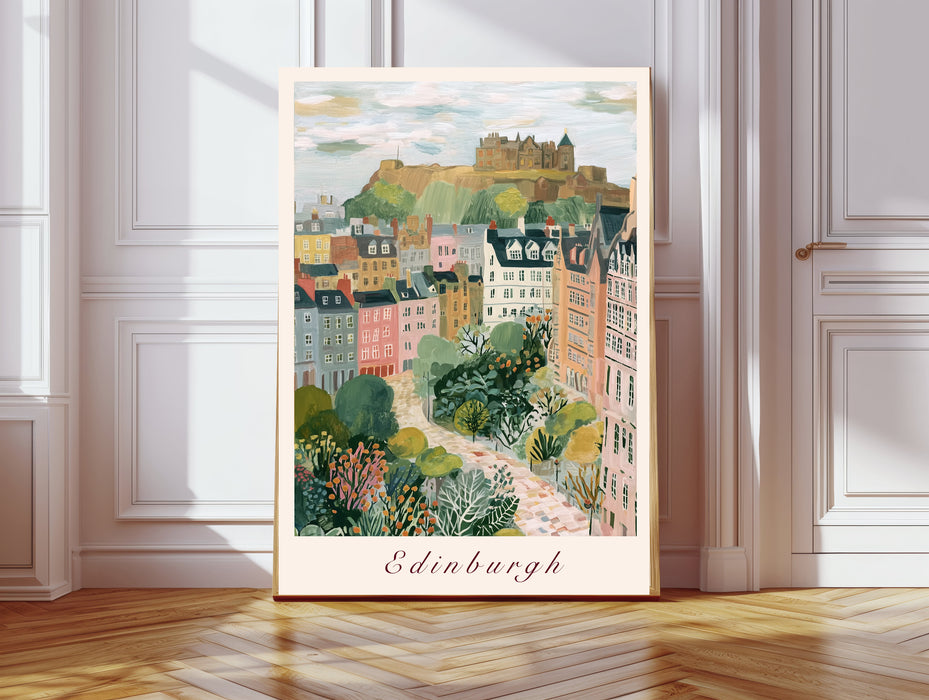 Edinburgh City Travel Art Print