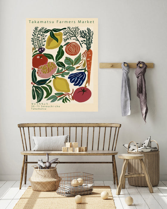 Japanese Market Vegetable Kitchen  Art Print