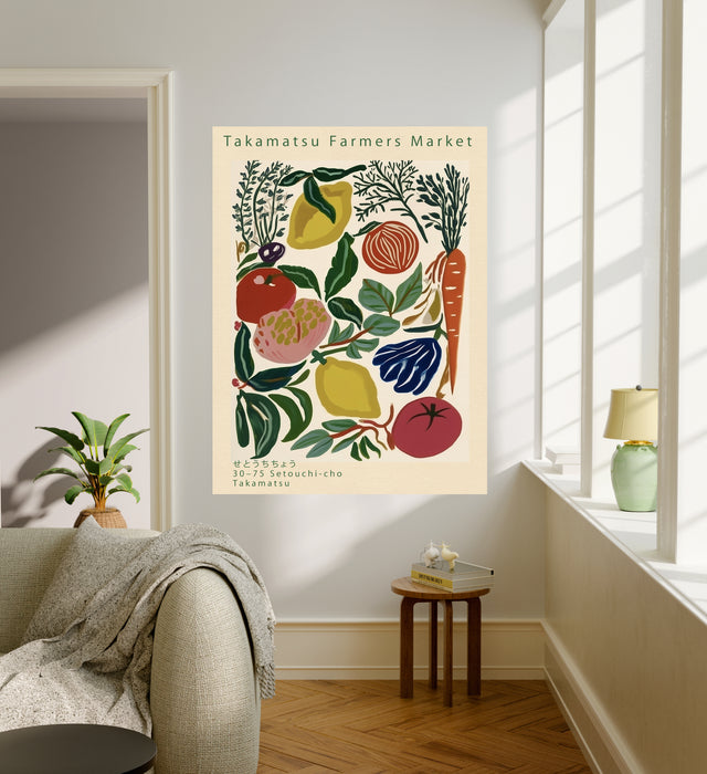 Japanese Market Vegetable Kitchen  Art Print