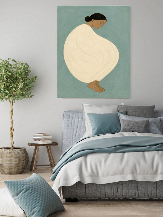 Portrait Of A Woman Painting Art Print