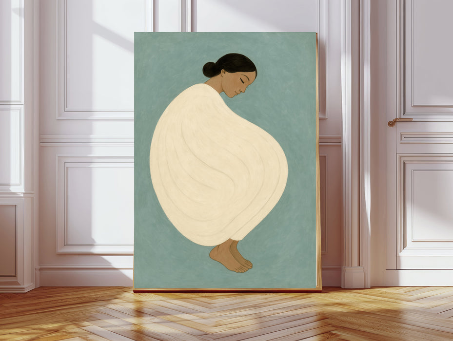 Portrait Of A Woman Painting Art Print