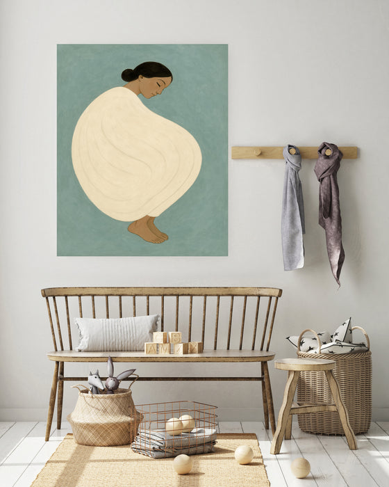 Portrait Of A Woman Painting Art Print