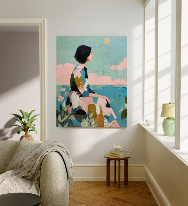 Female Landscape Portrait Art Print