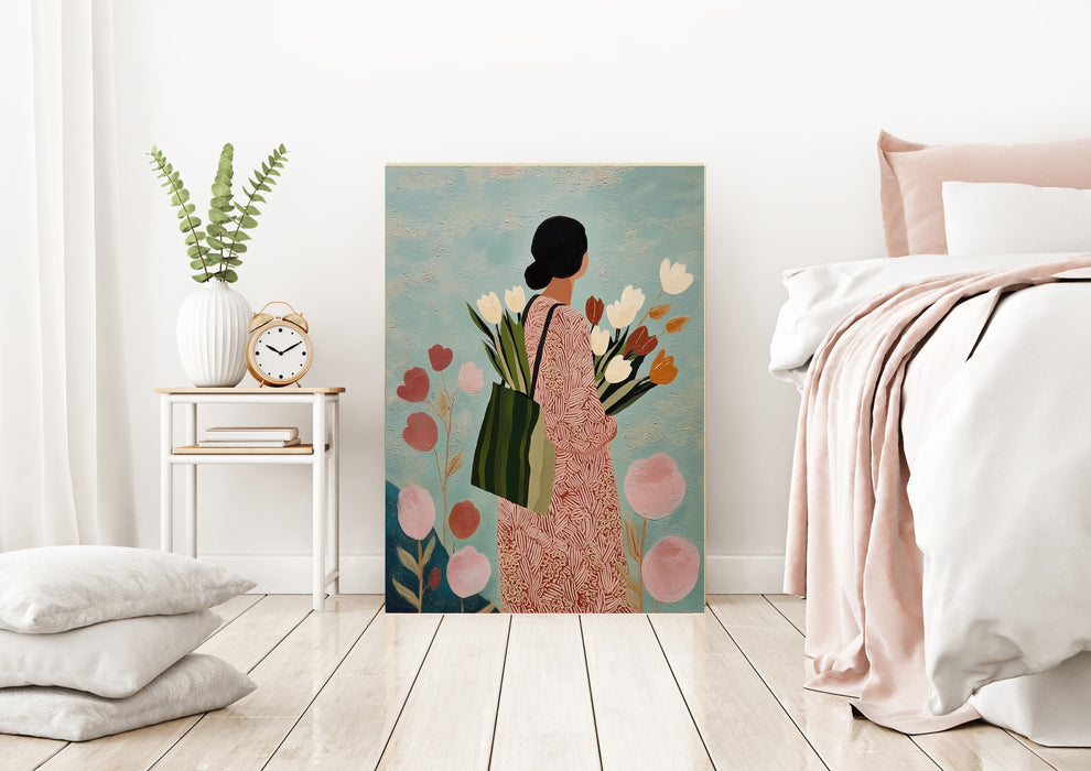 Female Botanical Painting Art Print