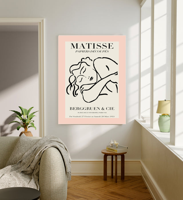 Henri Matisse Pastel Pink Sleeping Female Art Print