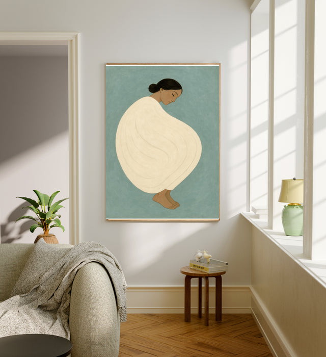 Portrait Of A Woman Painting Art Print