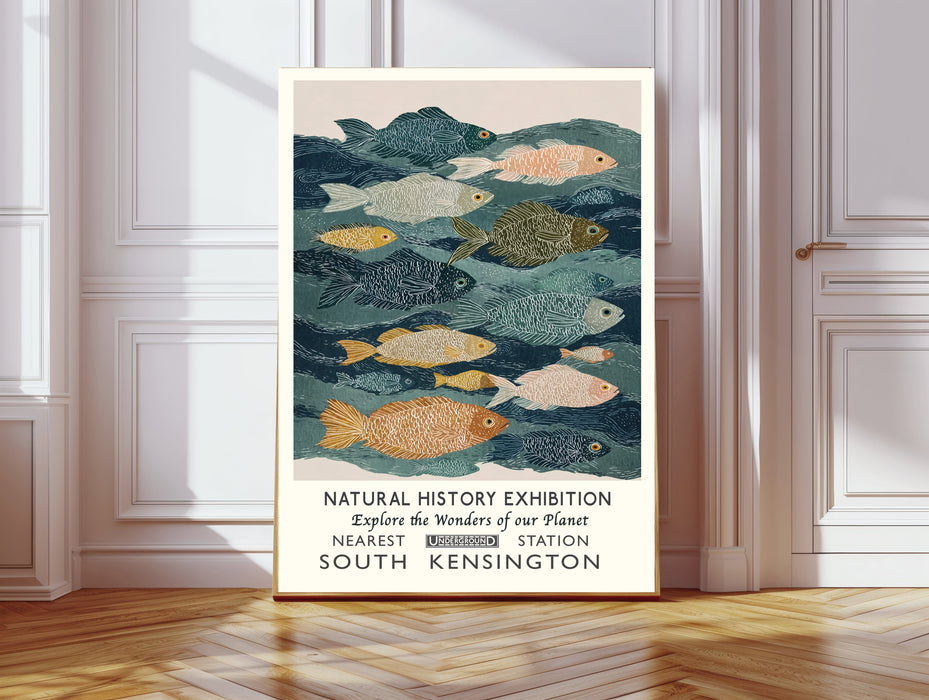 Natural History Exhibition Fish Art Print