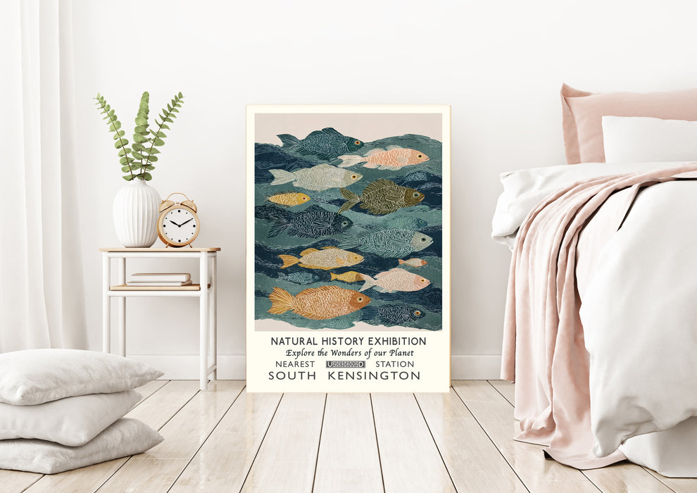 Natural History Exhibition Fish Art Print