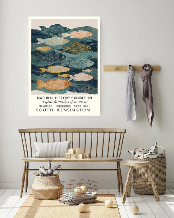 Natural History Exhibition Fish Art Print
