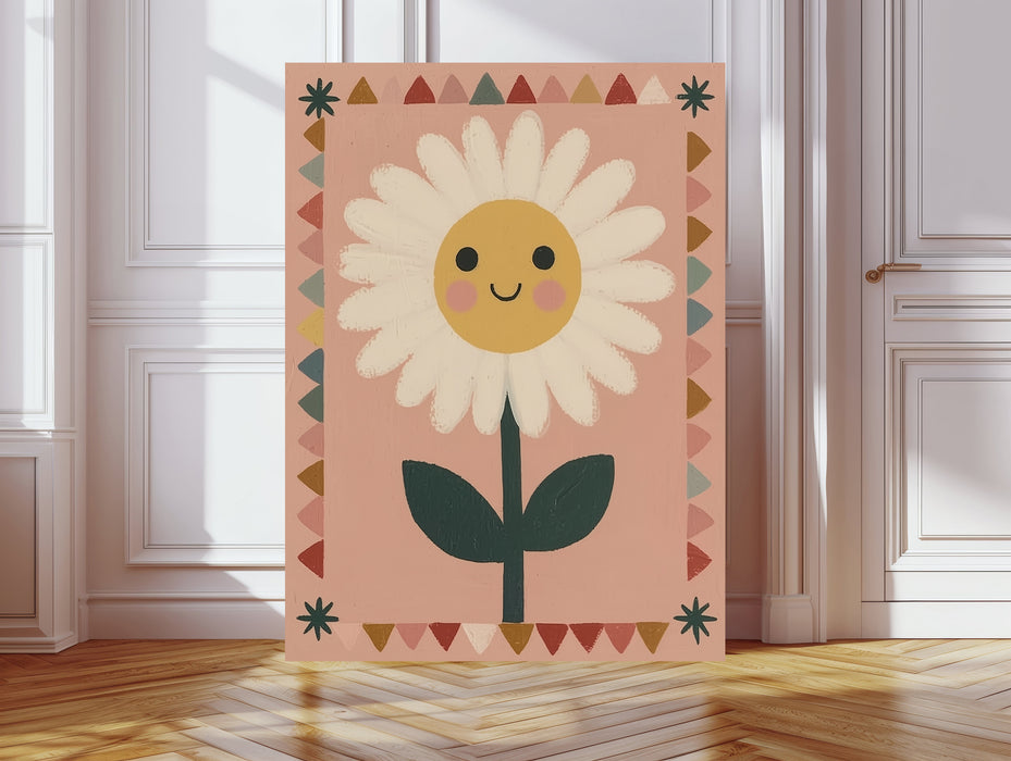 Smiling Daisy Nursery Art Print