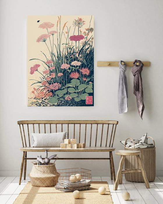 Japanese Meadow Floral Art Print