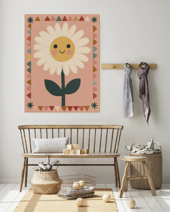 Smiling Daisy Nursery Art Print