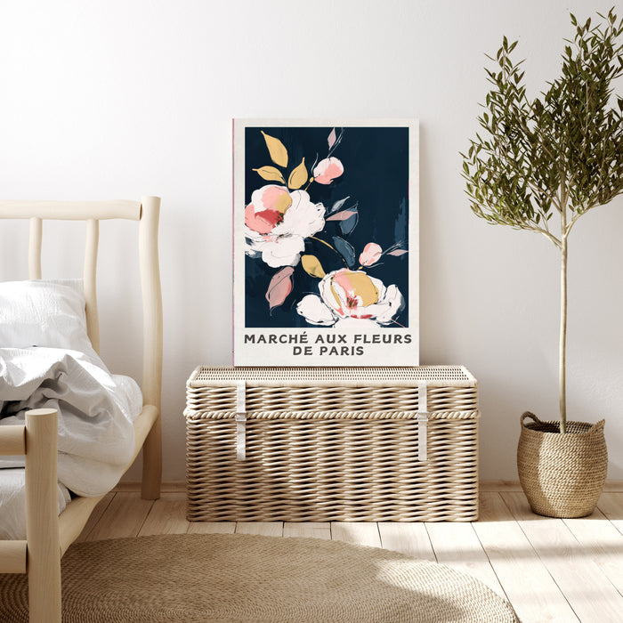 Marche Aux Fleurs French Flower Art Print