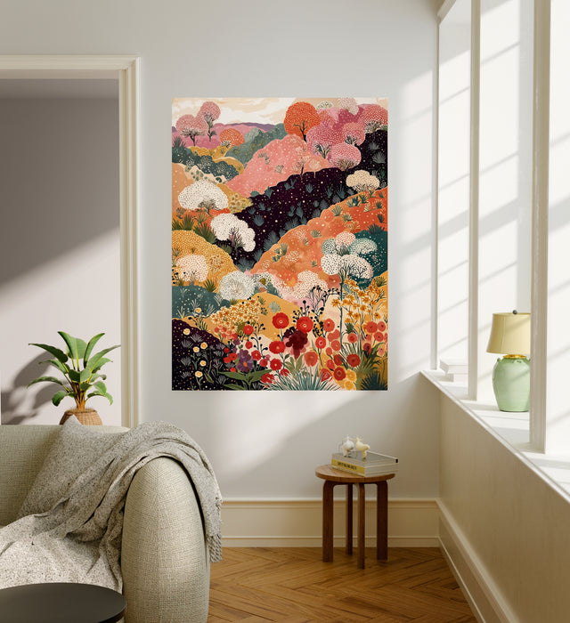 Japanese Meadows Botanical Art Print