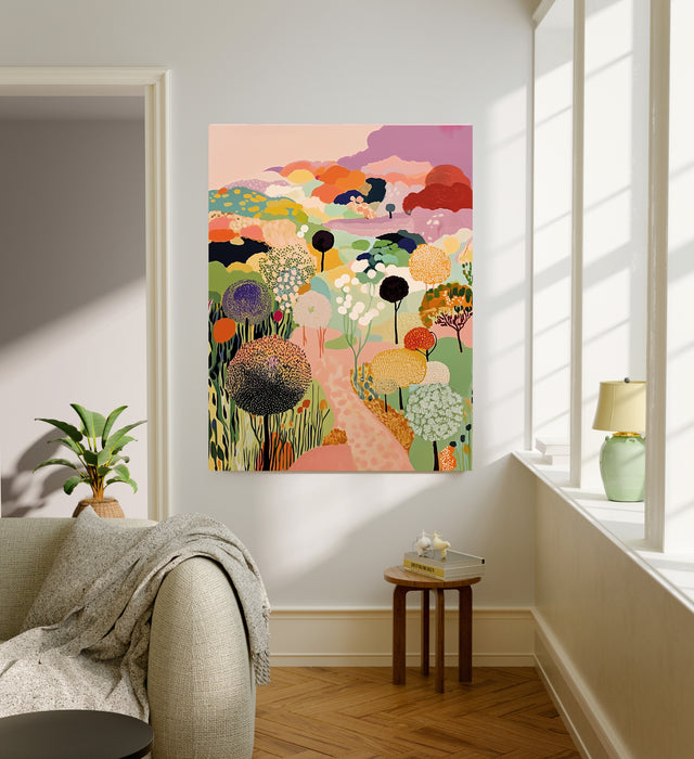 Botanical Vibrant Landscape Art Print