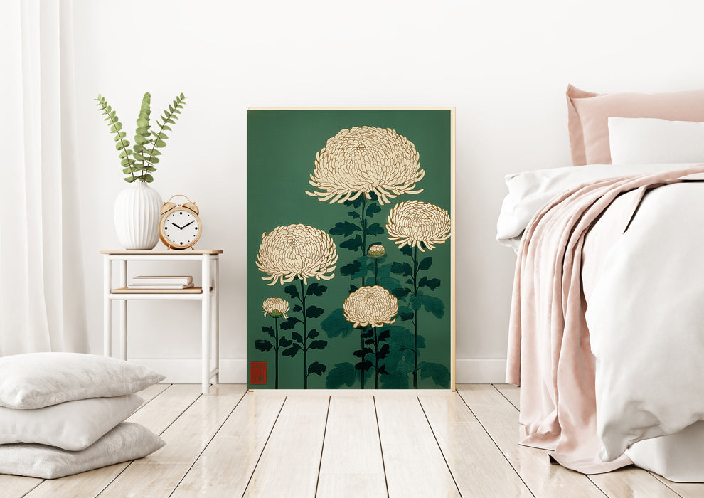 Japanese Chrysanthemum Floral Art Print