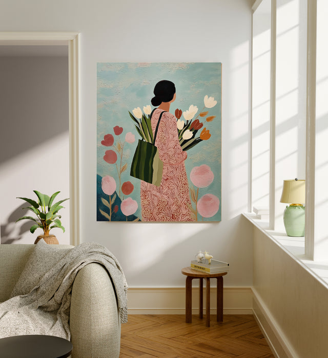 Female Botanical Painting Art Print