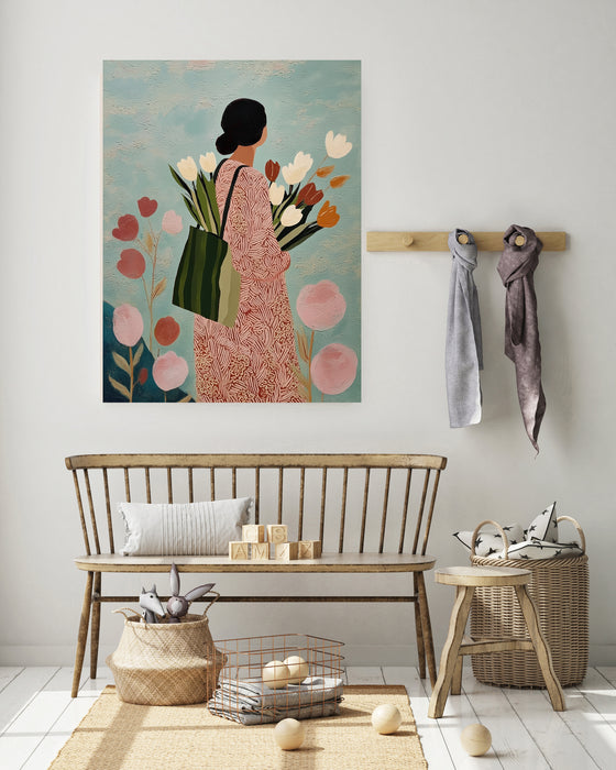 Female Botanical Painting Art Print