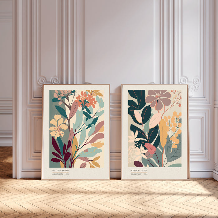 Gallery Wall Sets Botanical Floral Prints