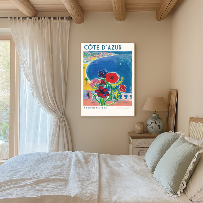Côte d’Azur French Riviera Travel Art Print