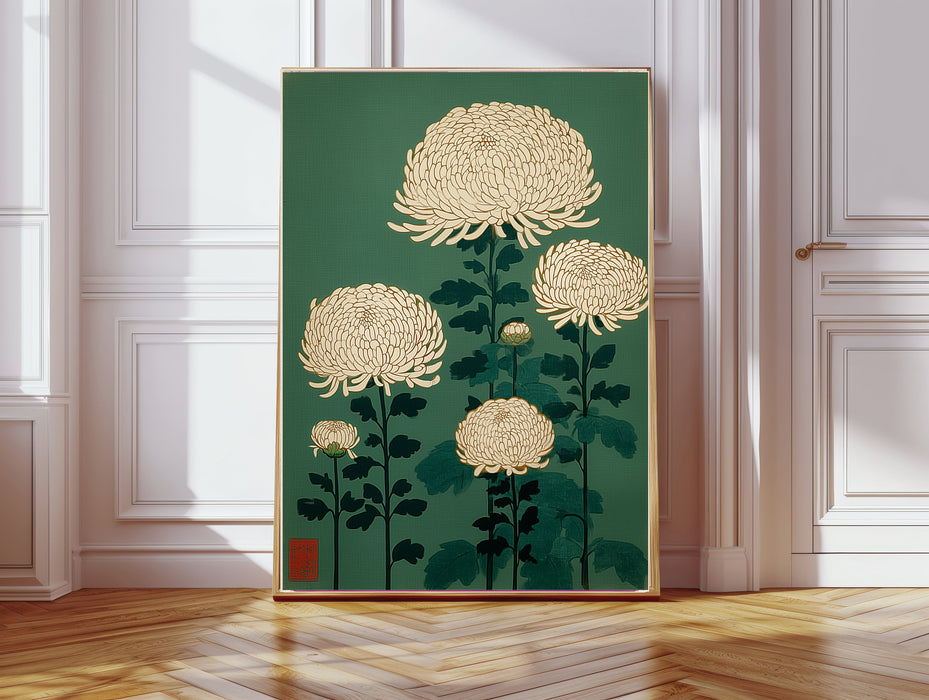 Japanese Chrysanthemum Floral Art Print