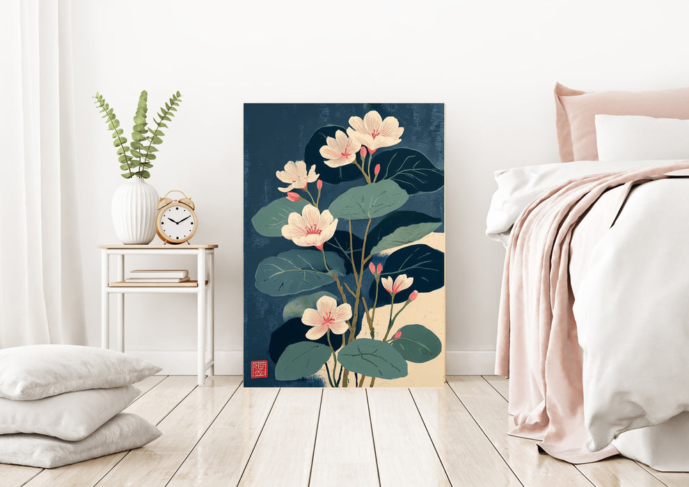 Japanese Floral Flower Art Print
