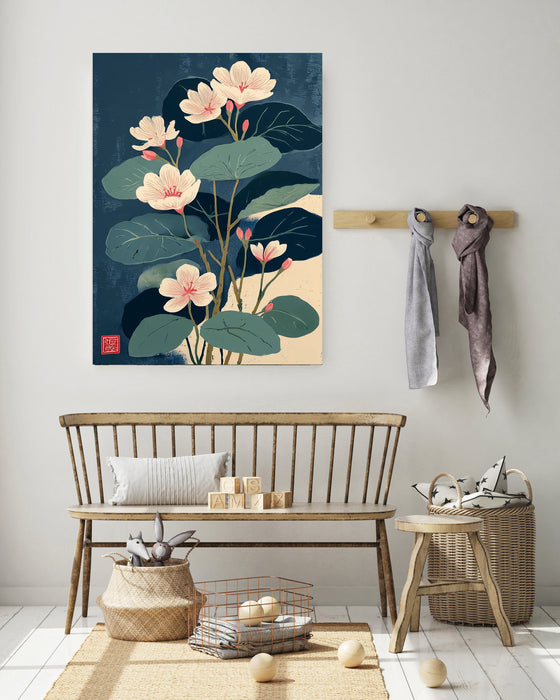 Japanese Floral Flower Art Print