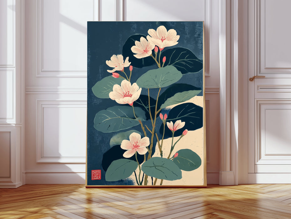 Japanese Floral Flower Art Print
