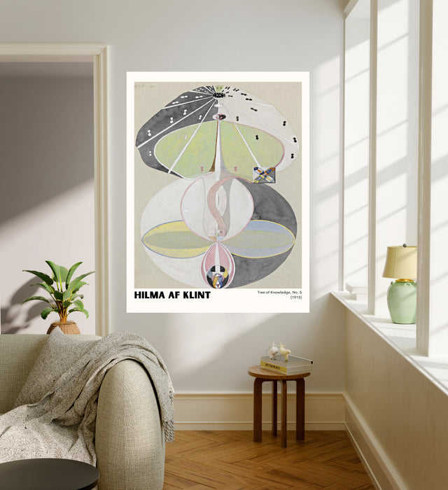 Hilma af Klint Tree of Knowledge No. 5 Art Print | Neutral Abstract Wall Art