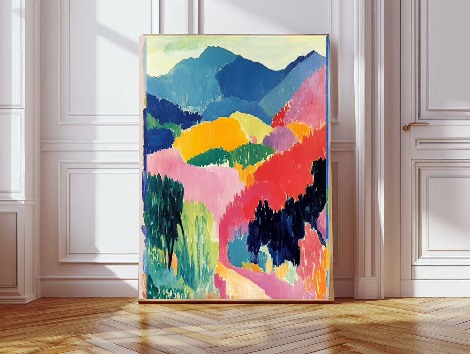 Colourful Landscape Set Of Two Art Prints