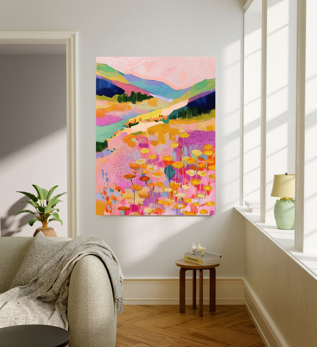 Botanical Vibrant Landscape Art Print