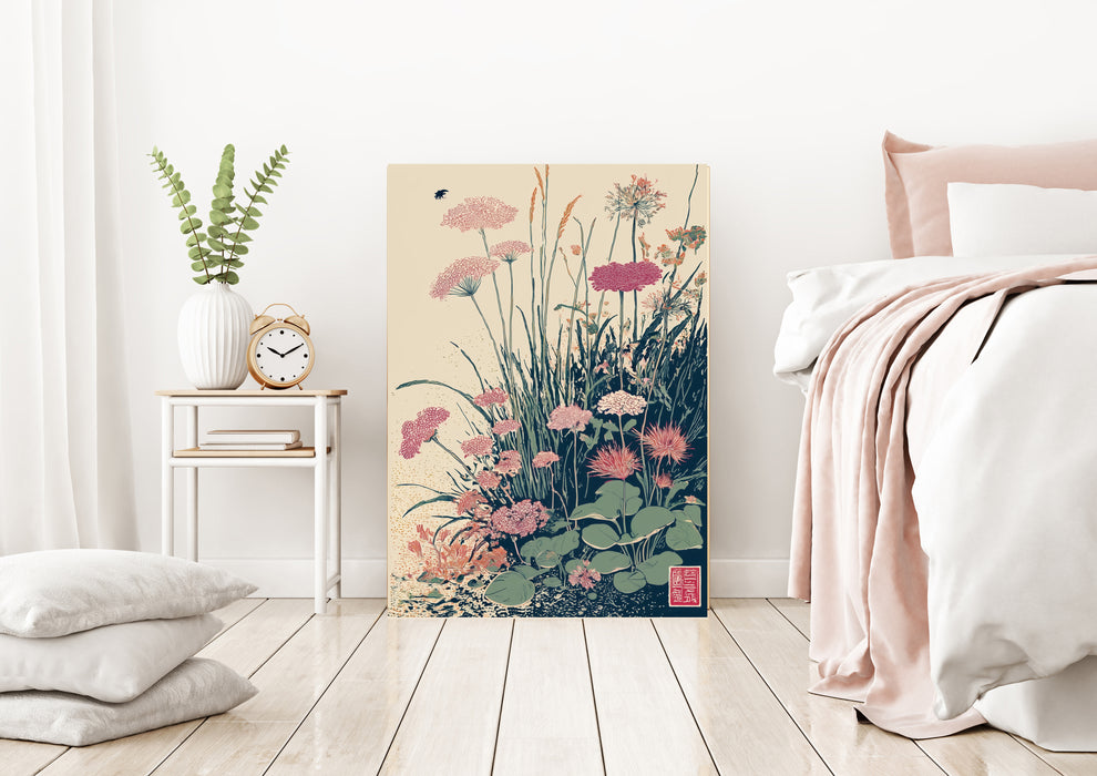 Japanese Meadow Floral Art Print
