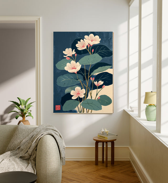 Japanese Floral Flower Art Print