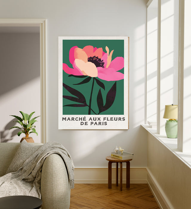 Marche Aux Fleurs French Flower Art Print