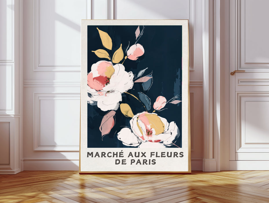 Marche Aux Fleurs French Flower Art Print