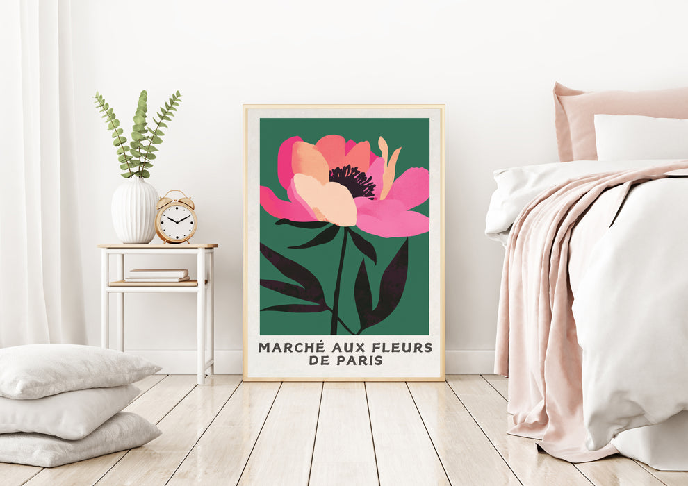 Marche Aux Fleurs French Flower Art Print