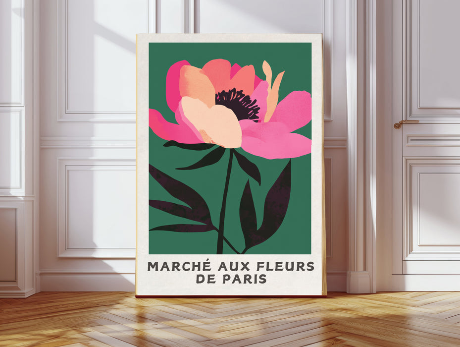 Marche Aux Fleurs French Flower Art Print