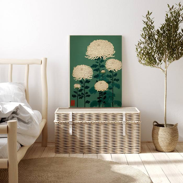 Japanese Chrysanthemum Floral Art Print