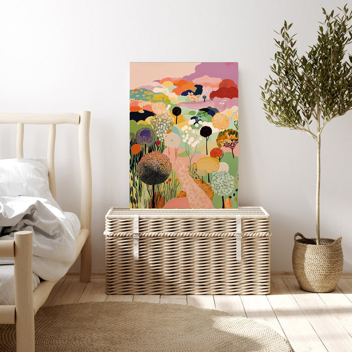Botanical Vibrant Landscape Art Print